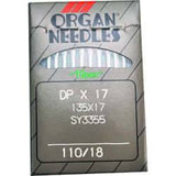 Organ Industrial Sewing Machine Needles STANDARD POINT 135x17, DPx17 Availabe in Size 14, 16, 18, 20, 21, 22, 24 Fits Singer Models 111W, 111G, 211W, 211G, 153W1, 153W3, 153W4, 168W, 168G, 410W - Central Michigan Sewing Supplies