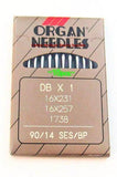 Organ Industrial Sewing Machine Needles Ball Point 16x257, 16x231, DBx1, 16x95 Available in Size 12, 14, 16, 18