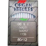 Organ Industrial Sewing Machine Needles STANDARD POINT 16x257, 16x231, DBx1, 16x95 Available in Size 10, 12, 14, 16, 18, 19, 20, 21, 22