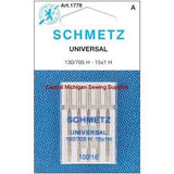 Schmetz Sharp Point Needles Fits Singer Models 15, 27, 28, 66, 99, 201, 221, 301, 401, 403, 404, 500, 503, Most Home Machines - Central Michigan Sewing Supplies