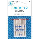 Schmetz Sharp Point Needles Fits Singer Models 15, 27, 28, 66, 99, 201, 221, 301, 401, 403, 404, 500, 503, Most Home Machines - Central Michigan Sewing Supplies