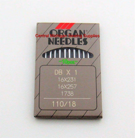 ORGAN TITANIUM DBX1 16X231 1738 16X257 SEWING MACHINE NEEDLES