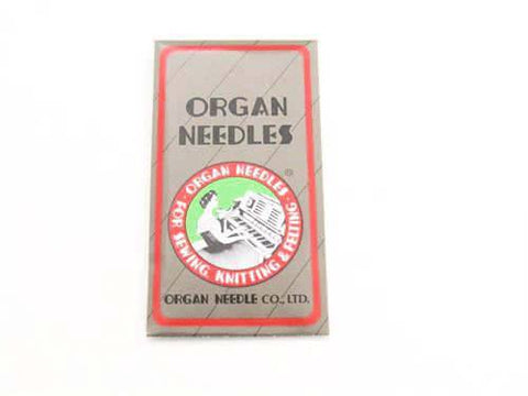 Organ Needles Leather Point Pack of Ten 15X1 Available in size 11, 14, 16, 18, - Central Michigan Sewing Supplies