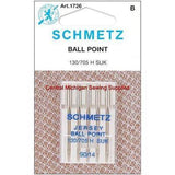 Schmetz Sewing Machine Needles Jersey Ball Point 15x1 Available in size 10, 12, 14, 16, and assortment pack - Central Michigan Sewing Supplies