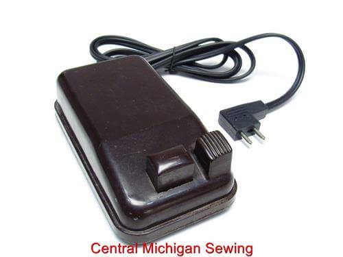 Vintage Original Singer Bakelite Foot Control With New Cord Fits Models 301, 401, 403, 404 - Central Michigan Sewing Supplies