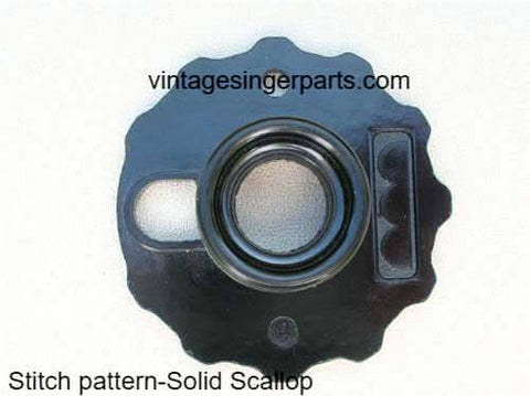 Original Singer Top Hat Cam # 4 Solid Scallop 172190 Fits Models 401, 403, 411, 431, 500, 503, 600 series - Central Michigan Sewing Supplies