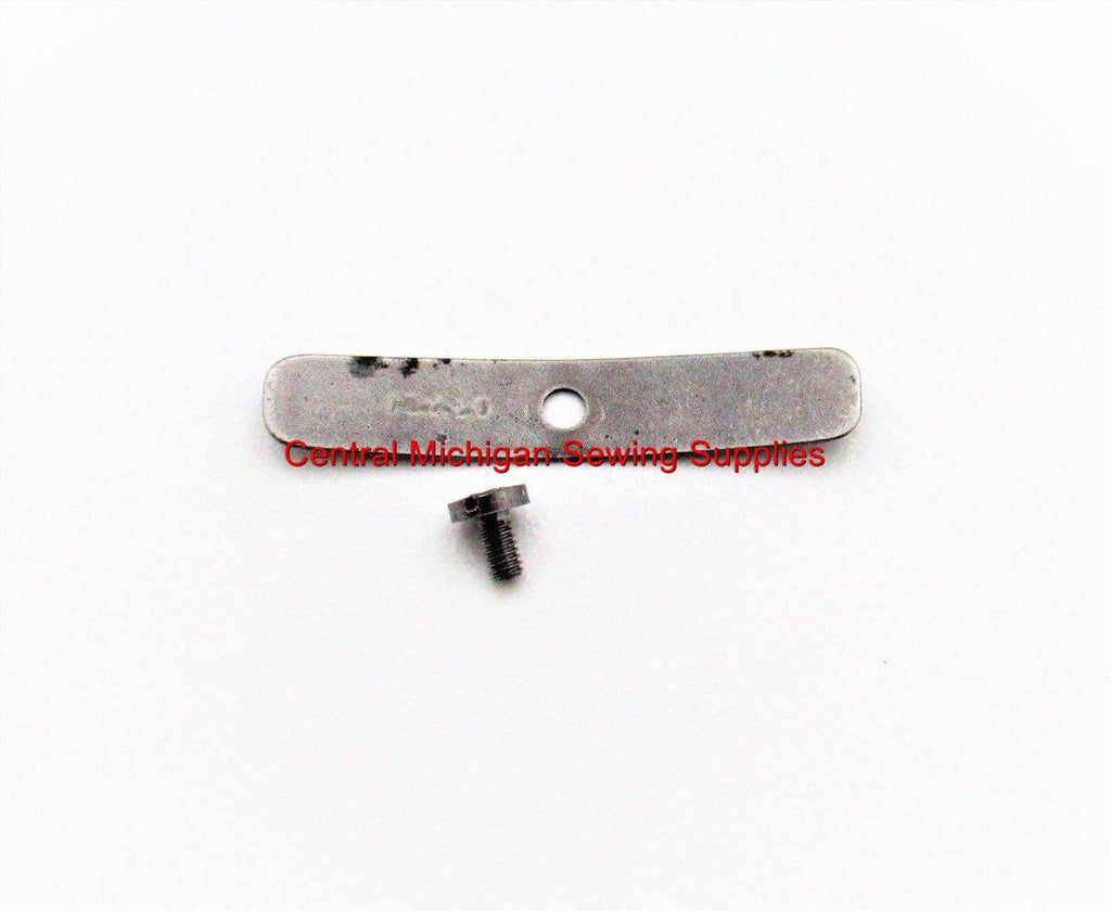 Original Bobbin Cover Spring & Screw Fits Singer Models 66, 99, 185, 192
