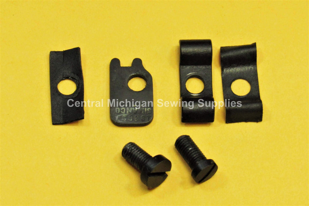 Original Singer Model 221 Wire Hold Down Clips & Screws - Central Michigan Sewing Supplies
