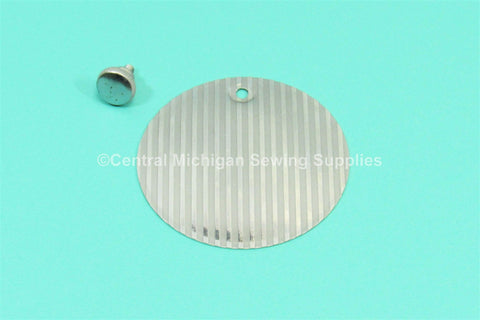 Original Singer Round Rear Cover Plate 2 1/2" Fits Models 66,  201, 15-90, 15-91 - Central Michigan Sewing Supplies