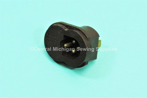 Original Singer Male Plug Receptacle Fits Models 500A, 503A - Central Michigan Sewing Supplies
