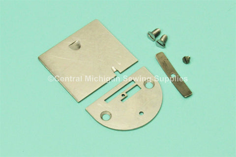 Vintage Original Bobbin Cover & Needle Plate Set - Fits Singer Model 66, 66-1, 66-16, 99, 99K, 185, 192, 285