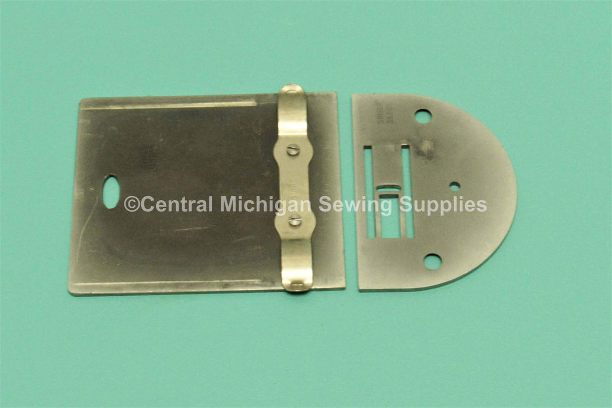 Original Singer Needle Plate & Bobbin Cover Fits Model 237 - Central Michigan Sewing Supplies