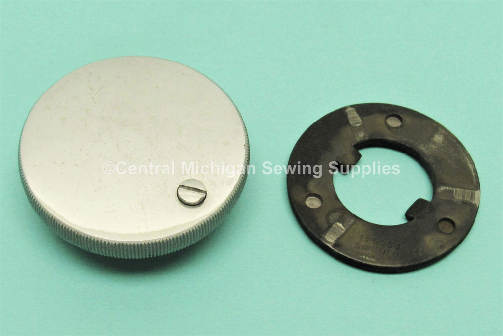Vintage Original Stop Motion Knob, Set Screw and Washer Fits Singer Gear Driven Models 201 & 15-91 - Central Michigan Sewing Supplies