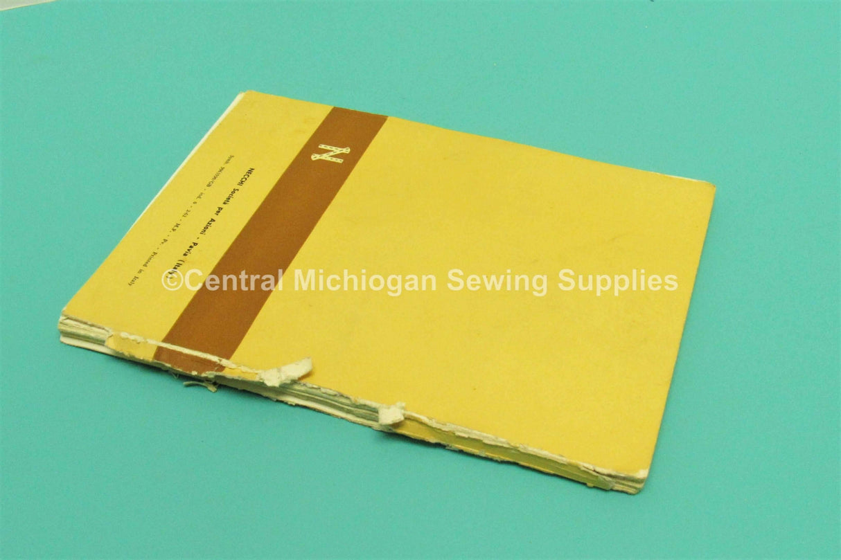 Vintage Original Necchi Sewing Machine SuperNova Julia Instruction Manuals - Central Michigan Sewing Supplies