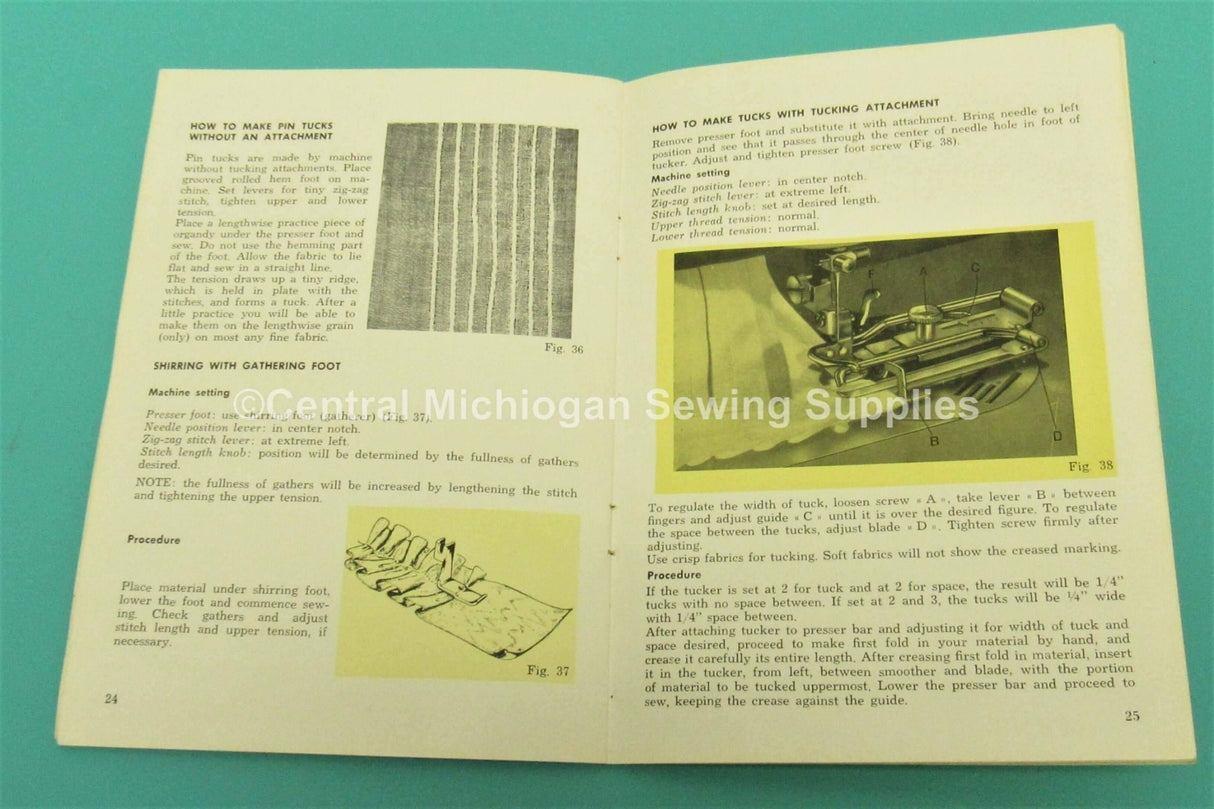 Vintage Original Necchi Sewing Machine SuperNova Julia Instruction Manuals - Central Michigan Sewing Supplies