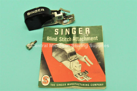 Vintage Original Singer Blind Stitch Attachment Low Shank Fits Models 27, 28, 15, 66, 99, 201, 221 - Central Michigan Sewing Supplies