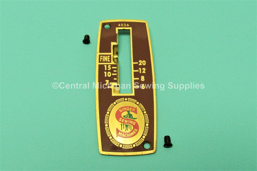 Original Singer Stitch Length Cover Fits Model 403A