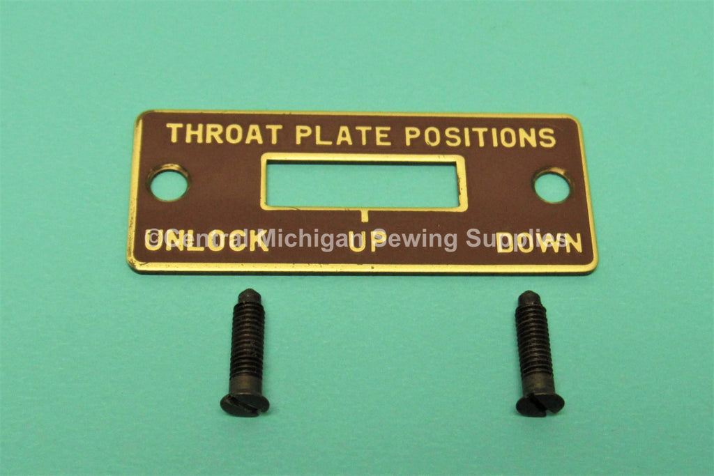 Original Singer Throat Plate Position Cover Fits Model 401A, 403A