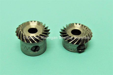 Original Singer Hook Drive Gears Steel Fits Model 401A, 403A Part # 172208, 172209 - Central Michigan Sewing Supplies