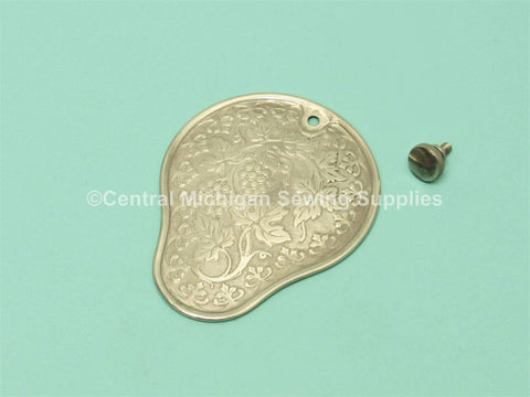 Vintage Original Rear Inspection Cover Tear Drop Fits Singer Model 28 - Central Michigan Sewing Supplies
