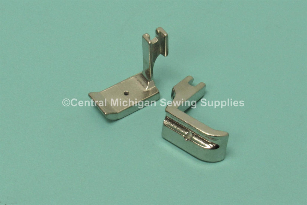 Piping / Cording Foot LEFT High Shank Available In 1/16", 1/8", 3/16", 1/4", 3/8", 1/2" Fits Singer Industrial Sewing Machine - Central Michigan Sewing Supplies