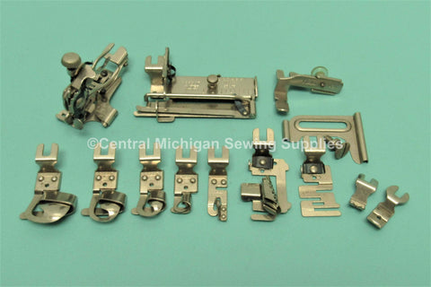 Vintage Original Greist Bottom Clamping Feet & Attachments Fits Kenmore Rotary 117 Series Machines