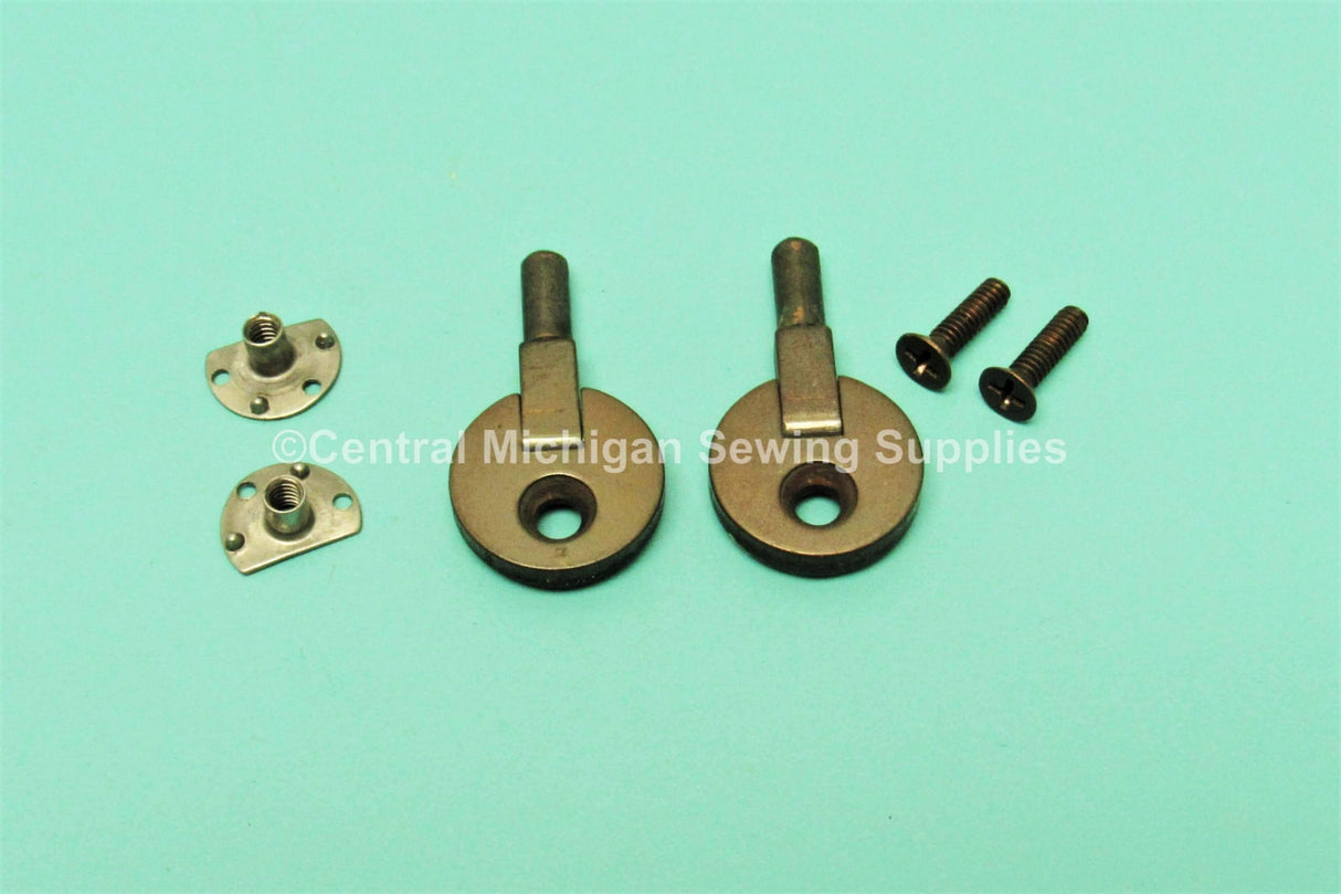 Vintage Original Singer Sewing Machine Cabinet Hinges Set Of Two - Central Michigan Sewing Supplies