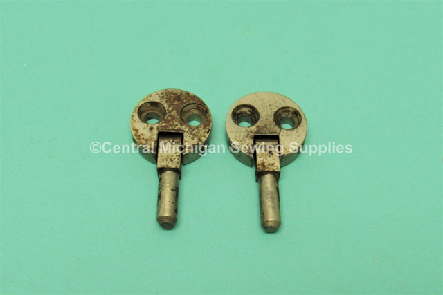 Vintage Original Singer Sewing Machine Treadle Cabinet Hinges Two Hole - Central Michigan Sewing Supplies