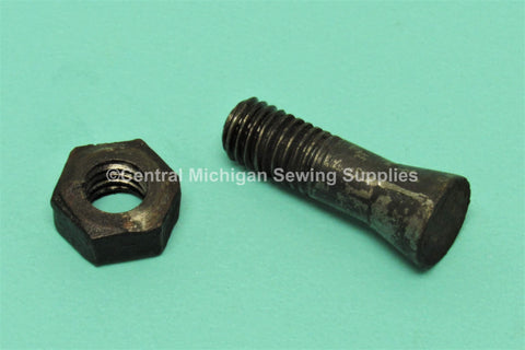 Singer Sewing Machine Home Treadle Cabinet Cast Iron Base Bolt Early 1890'S - Central Michigan Sewing Supplies