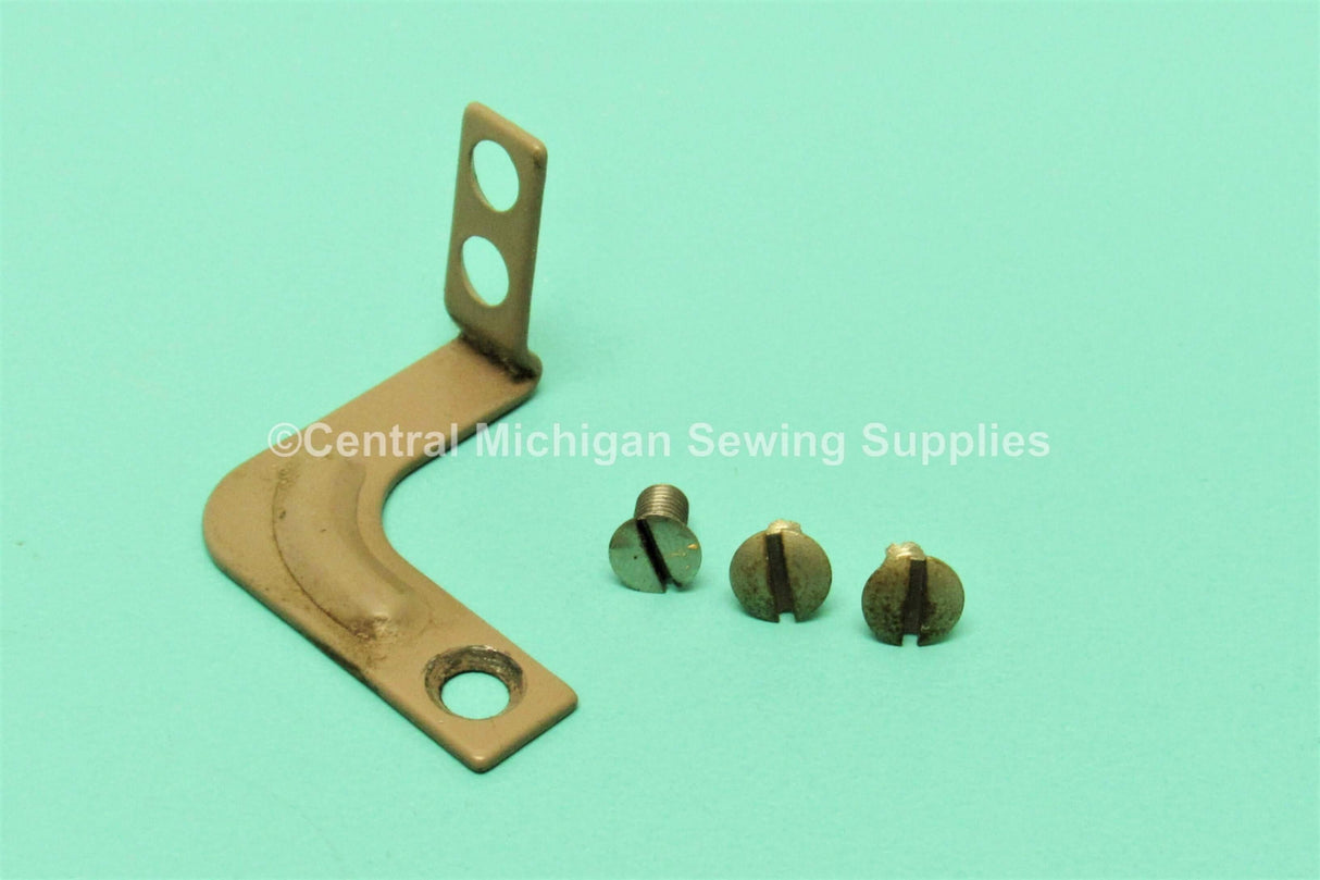 Vintage Original Light Bracket & Mounting Screws Fits Singer Model 306, 306W, 306K - Central Michigan Sewing Supplies