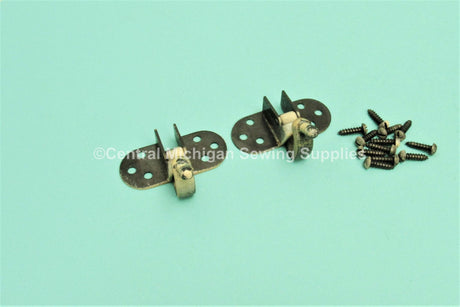 Vintage Original Necchi Sewing Machine Cabinet Hinges - Central Michigan Sewing Supplies