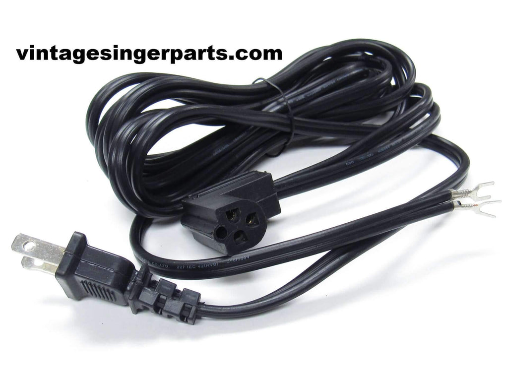 New Replacement Power Cord Fits Singer Models 500A, 503A, 600, 603, 603E, 604