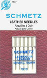 Schmetz Leather Needles Fits Singer Models 15, 27, 28, 66, 99, 201, 221, 301, 401, 403, 404, 500, 503