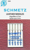 Schmetz Leather Needles Fits Singer Models 15, 27, 28, 66, 99, 201, 221, 301, 401, 403, 404, 500, 503