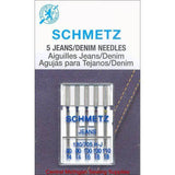 Schmetz Denim / Jeans Needles 15x1 Fits Most Home Machines