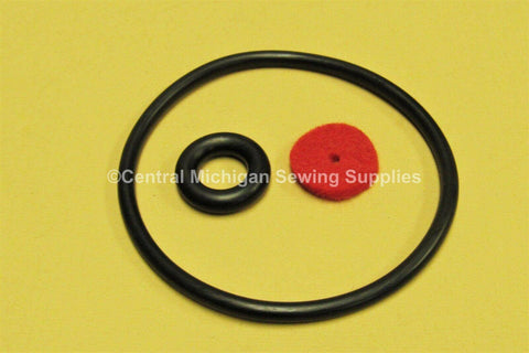 Round Rubber Stretch Belt Fits 13" to 15" Bobbin Tire and Spool Pin Felt Pad - Central Michigan Sewing Supplies