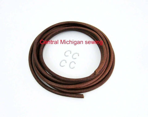 Industrial Sewing Machine Leather Belt Available in 3/16", 1/4", 5/16", 11/32" diameter - Central Michigan Sewing Supplies