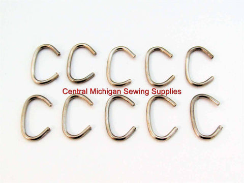 Sewing Machine Leather Belt Hooks 1/4" Lot of Ten - Central Michigan Sewing Supplies