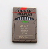 Organ Industrial Sewing Machine Needles STANDARD POINT 16x257, 16x231, DBx1, 16x95 Available in Size 10, 12, 14, 16, 18, 19, 20, 21, 22 - Central Michigan Sewing Supplies