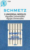 Schmetz Sharp Point Needles 15x1 Available in size 8, 9, 10, 11, 12, 14, 16, 18, 19